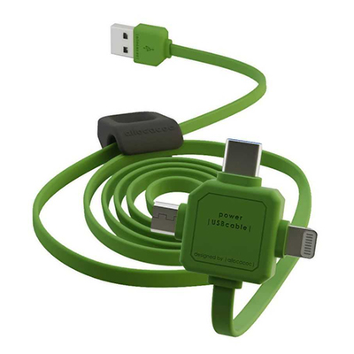CABLE-USB/MC3-1.5GN-ALC CABLU USB-C CU MUFE 1.5M VERDE LIGHNING. Poza 16361