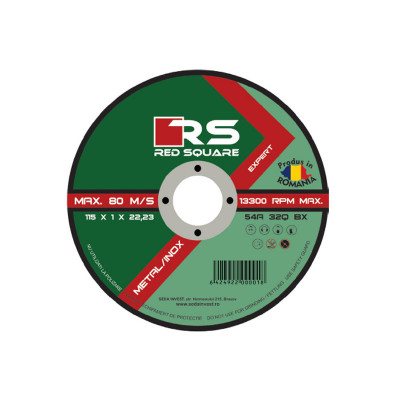 DISC 115X1.6 METAL/INOX RED SQUARE. Poza 25832